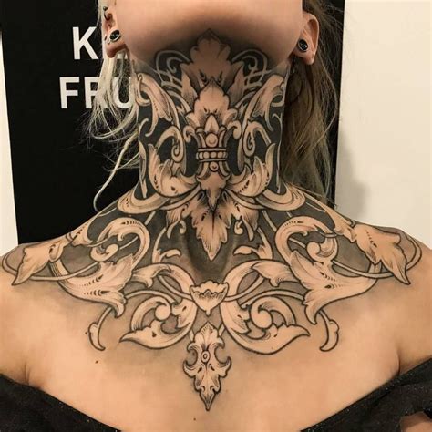 throat tattoos woman|female women's side neck tattoos.